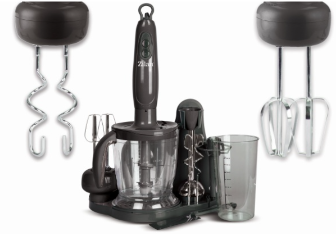Mixer vertical Zilan ZLN5343 Negru, 700 W, pahar gradat 0.7 l, recipient de miscare 1L, doua viteze