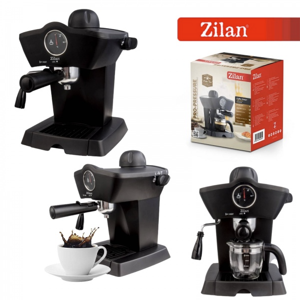 Espressor manual Zilan ZLN2854 Negru, 800W, 240ml, indicator de temperatura