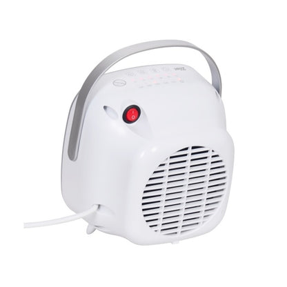 Aeroterma ceramica Zilan Alba cu maner de portabilitate, putere 1500W, timer