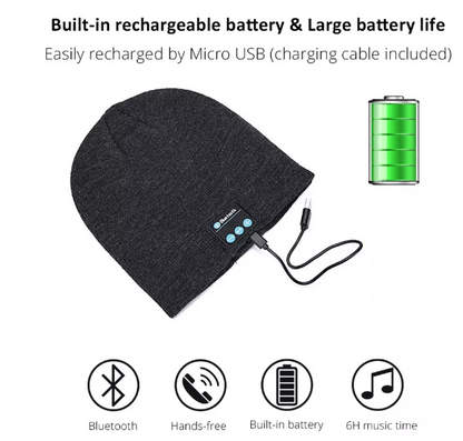 Caciula cu casti bluetooth incorporate si microfon handsfree