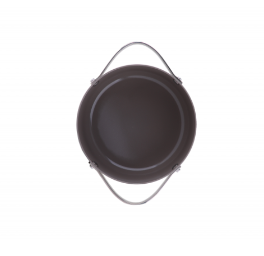 Oala Zilan ZLN0866 din 5 straturi de material, 20 cm diametru, capacitate 2.7l, Otel inoxidabil, Manere nituite