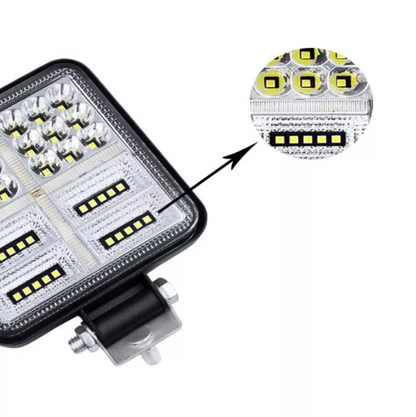 Lampa Led Stroboscopica Bicolor Alb si Galben 108W Proiector 12V / 24V