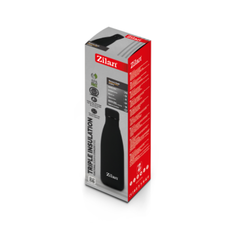 Sticla Termos Zilan ZLN0820 din inox, capacitate 500ml, metine rece pana la 24 ore si cald pana la 18 ore