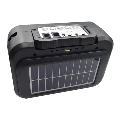 Boxa tip sistem iluminare LED cu 2 becuri USB MP3 BT Q YX1793