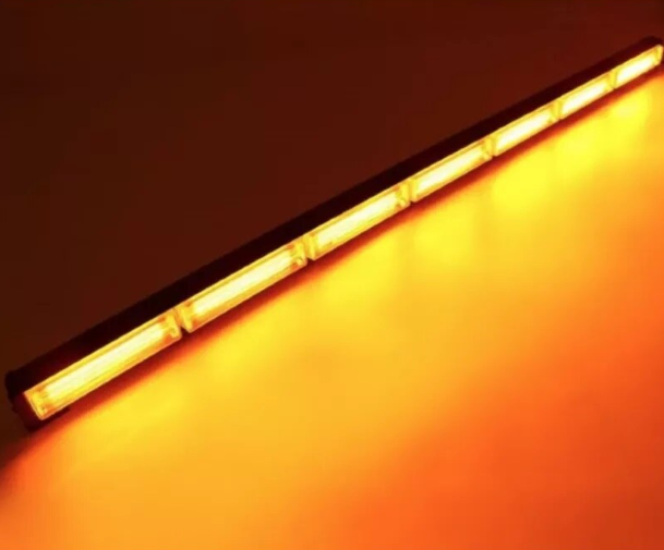 Rampa avertizare galbena 6 CASETE LED COB 126W 12-24V