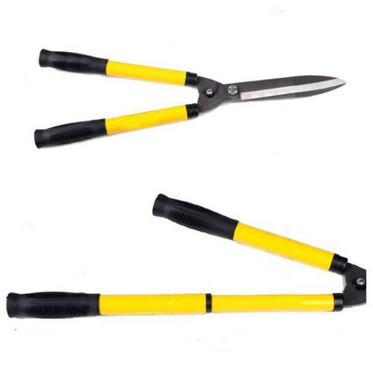 Foarfeca extensibila pentru gard viu din metal 58 / 73 cm galben MX331