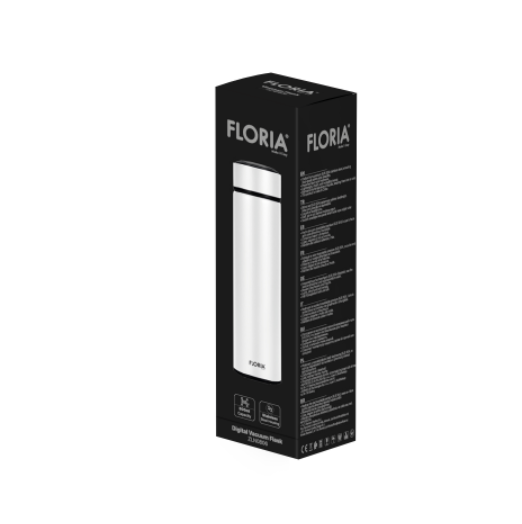 Termos digital Floria ZLN0806 din inox, capacitate 500ml, metine rece pana la 24 ore si cald pana la 18 ore