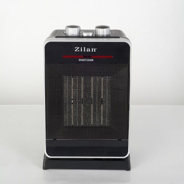 Aeroterma ceramica ZILAN Putere 2000W, 2 trepte de reglare temperatura+aer rece, Termostat reglabil, Rezistenta ceramica, Functie oscilatie, Sistem siguranta impotriva rasturnarii si supraincalzirii