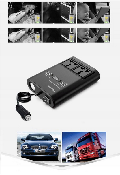 Invertor Auto 12v la 24v 220V/150W USB Bricheta Display Led