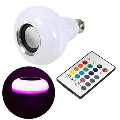 Bec LED Disco Boxa 3W Muzica Bluetooth, Telecomanda Lumini 220V