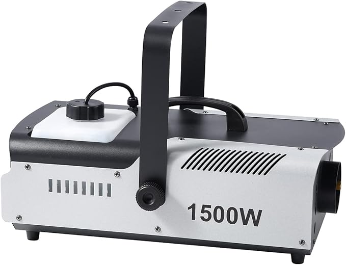 Aparat profesional pentru fum, cu 6 LED-uri RGB, cu telecomanda sau actionare manuala