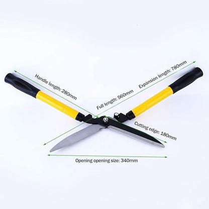 Foarfeca extensibila pentru gard viu din metal 58 / 73 cm galben MX331