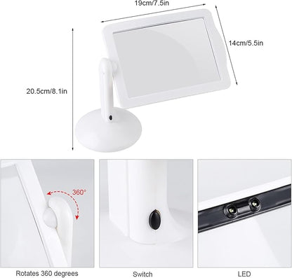 Lupa cu putere de marire 3X, led incorporat si suport de sustinere