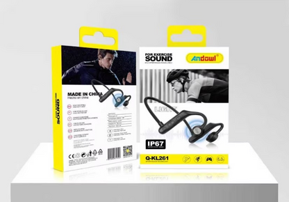 Casti sport cu microfon incorporat Bluetooth Q KL261 culoare negru