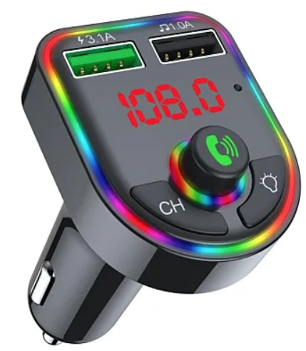 Modulator Mp3 Fm Auto F6 cu Bluetooth, Redare USB