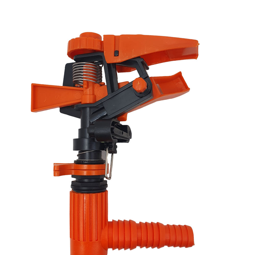 Set 4 aspersoare cu impact, din plastic, cu duza reglabila 360 de grade