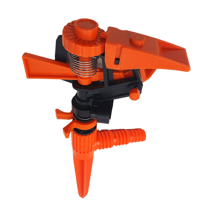 Set 4 aspersoare cu impact, din plastic, cu duza reglabila 360 de grade