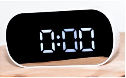 Ceas electronic A118 de masa design modern afisaj LCD alb