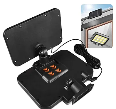 Proiector solar 288LED, 50W, senzor de miscare, HS-8022 telecomanda, 3 moduri de iluminare
