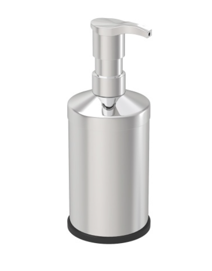 Set de baie Zilan ZLN4605 4 in 1 din inox cu cos menajer de 3 litri, perie WC, suport sapun lichid, suport periute de dinti