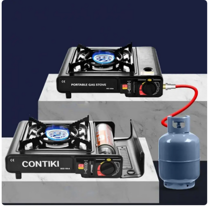 Aragaz Camping Portabil cu dubla alimentare butelie spray sau gaz