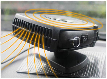 Mini aeroterma auto 2 in 1 cu functie de dezaburire si incalzire, conectare la bricheta masinii