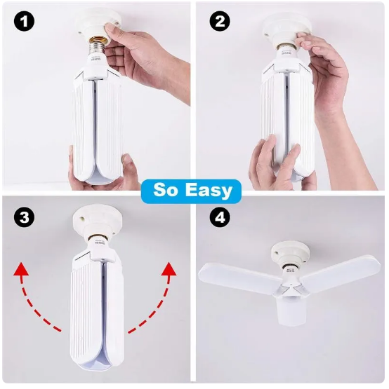 Bec led tip elice cu 3 brate 45 w soclu E27