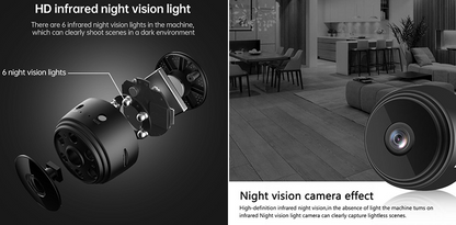 Mini Camera Spion iUni A9, Wireless, VGA 480P, Audio-Video, Night Vision