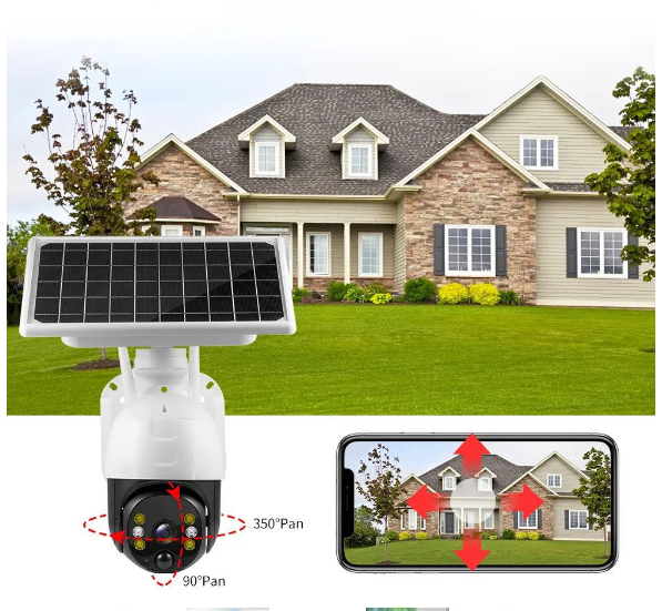 CAMERA DE SUPRAVEGHERE, WIRELESS, CU PANOU SOLAR, 1080P, WIFI, INFRAROSU