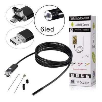 Endoscop Android 10 METRI Camera Waterproof Universala Slim pentru Inspectie Auto conectare MicroUsb