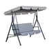 Balansoar tip leagan pentru gradina din otel, 170 x 112 x 151 cm