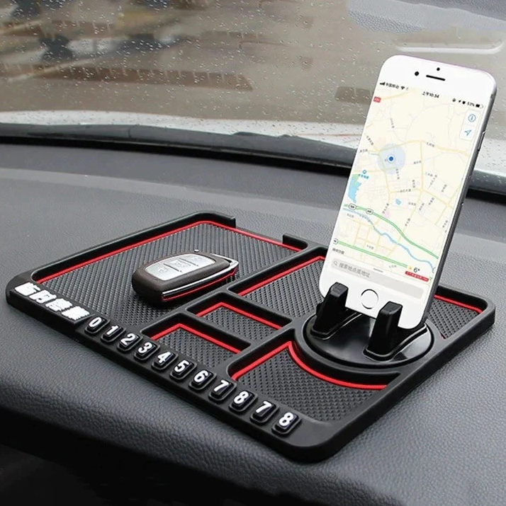 Suport Auto telefon cu Afisare Numar si Organizator pentru Bordul Masinii Accesoriul Perfect pentru Orice Sofer