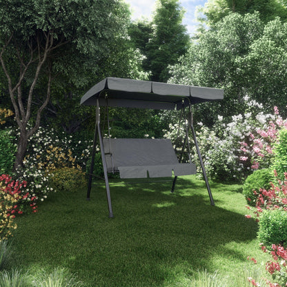 Balansoar tip leagan pentru gradina din otel, 170 x 112 x 151 cm