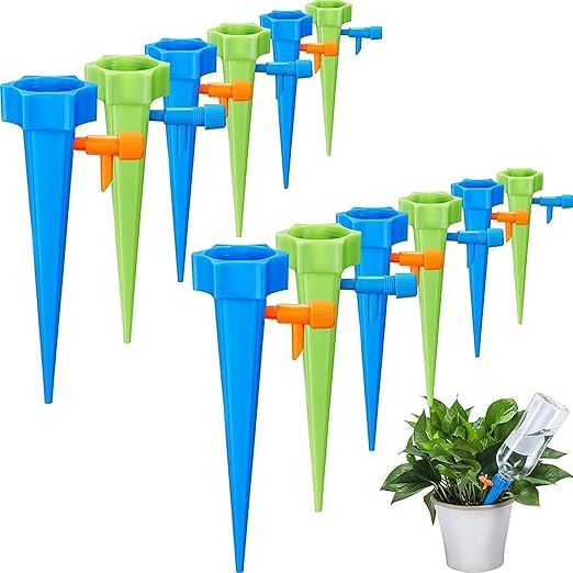 Set 10 sisteme de udare automata a plantelor, sistem reglabil de irigare, rezistente la intemperii, pentru gradina interioara si exterioara