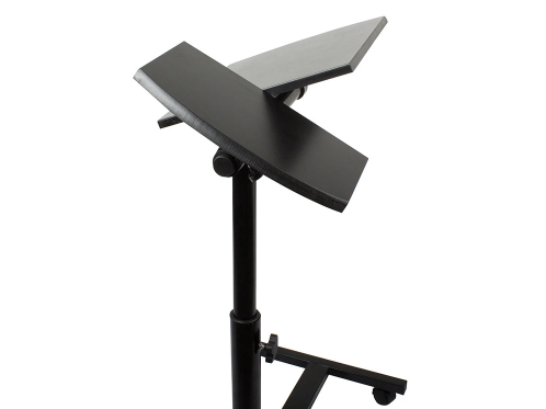 Masuta laptop din metal cu blat laminat, inaltime reglabila