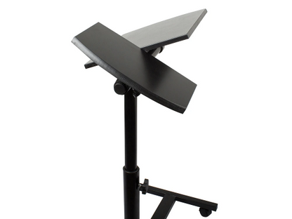 Masuta laptop din metal cu blat laminat, inaltime reglabila