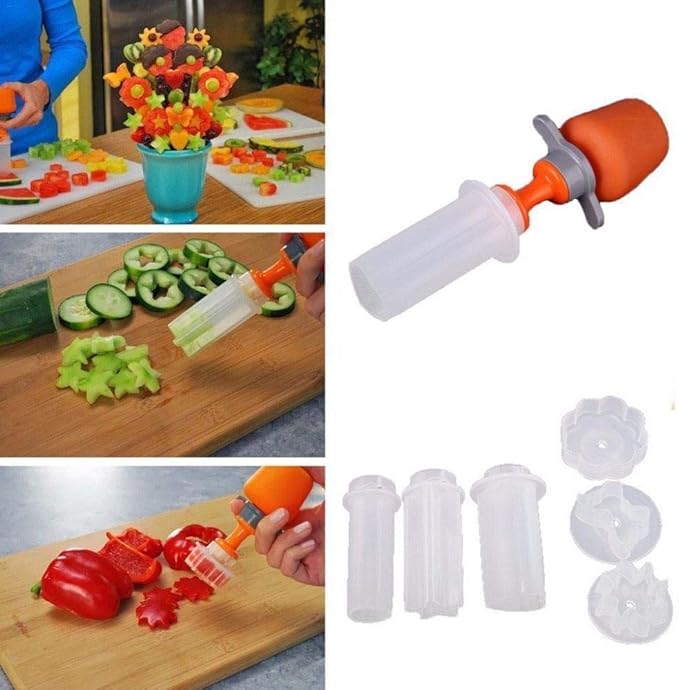 Aparat pentru creat decoratiuni din fructe, legume, paine
