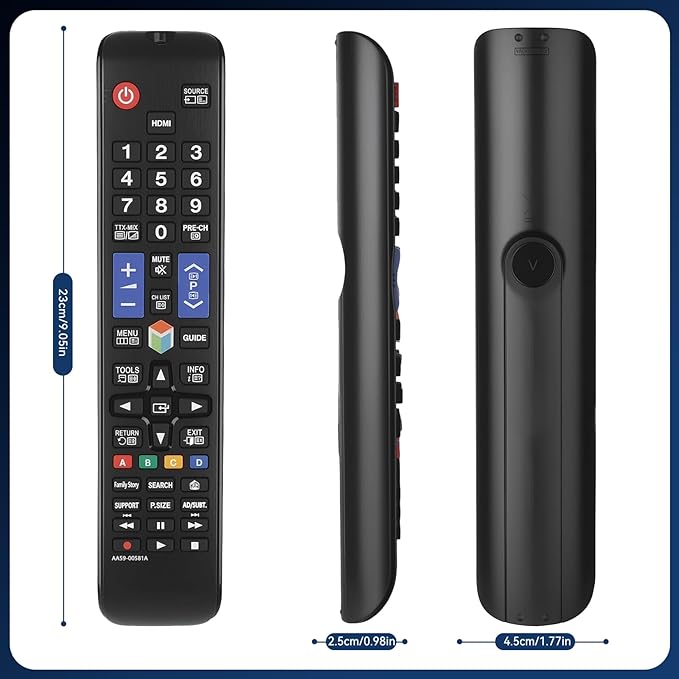 Samsung Telecomanda TV, material ABS, 28x13.5x5cm