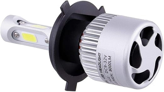 Kit becuri led auto COB S2 H4 2 buc/set 8000Lumeni temperatura 6000K/Alb putere 72W