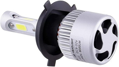 Kit becuri led auto COB S2 H4 2 buc/set 8000Lumeni temperatura 6000K/Alb putere 72W