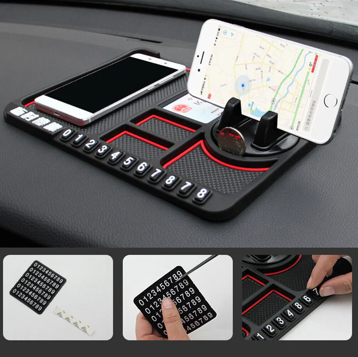 Suport Auto telefon cu Afisare Numar si Organizator pentru Bordul Masinii Accesoriul Perfect pentru Orice Sofer