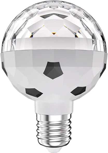 Bec LED E27 rotativ cu lumina ambientala de club