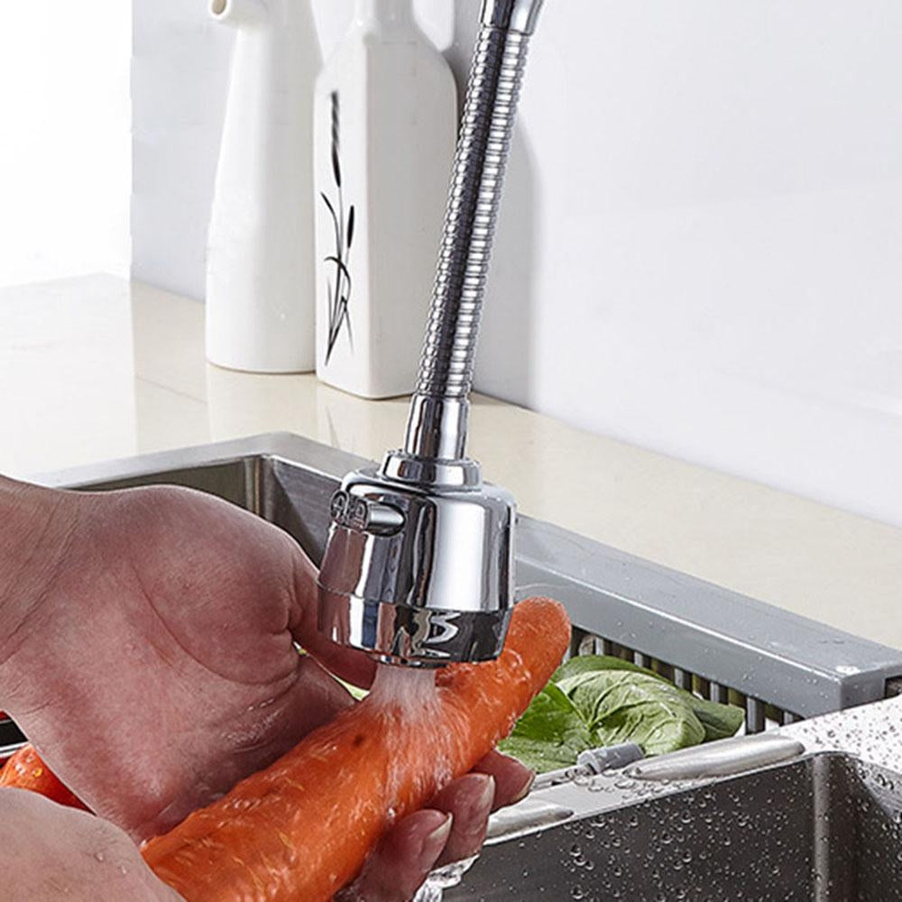 Extensie flexibilă pentru robinet, cu rotație 360° și filtru de apă