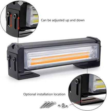 Set 2X Rampa avertizare galbena 3 LED COB