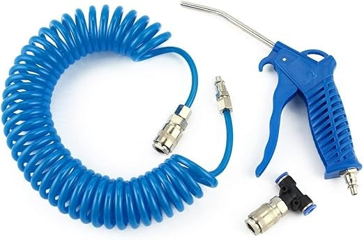 Set pistol de suflat cu furtun de aer comprimat, 1/4, 10.1 Bar