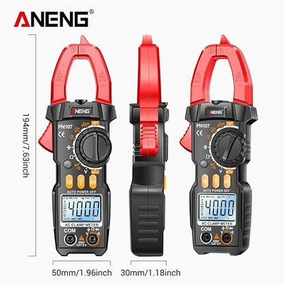 Clampermetru Cleste ampermetric digital pentru masurare tensiune intensitate rezistenta diode si continuite in circuit