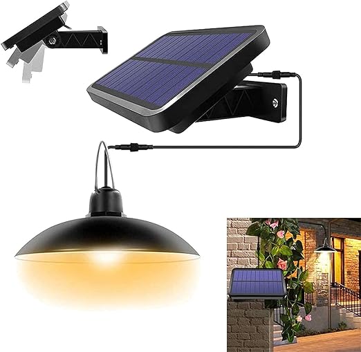 LAMPA SOLARA 16 LED-URI CU ABAJUR