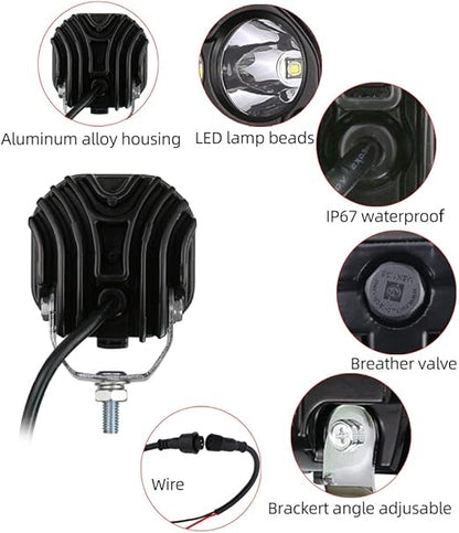 Proiector LED auto 40w OFFROAD