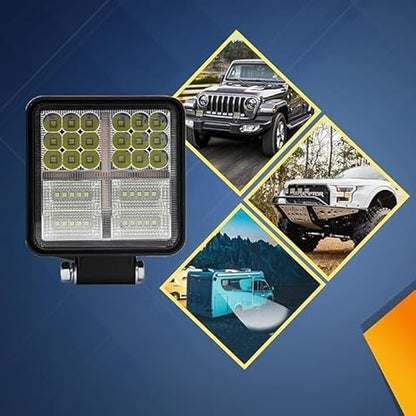 Lampa Led Stroboscopica Bicolor Alb si Galben 108W Proiector 12V / 24V