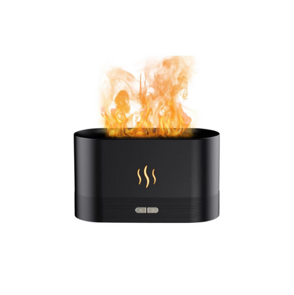 Difuzor aromaterapie si umidificator ultrasonic El Fuego, cu efect de flacara